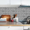 UK 90Pcs Self-adhesive Tiles Wall Brick Sticker Kit Kitchen Bathroom Wall Art