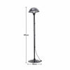 Black Standing Patio Heater Outdoor Garden Electric Heating QuartzWarmer 2m Tall