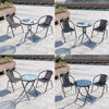 3-7 Pieces Garden Bistro Patio Furniture 60-150cm Table Chair Coffee Dinner Set