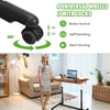 Height Adjustable Laptop Table Mobile Sit Stand Converter Lifting Desk W/ Wheels