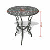 Garden Bench Cast Aluminium Outdoor Park Seat Chair & 3 Piece Dining Set Table