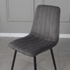 Glass Dining Table and 2 / 4 Grey Chairs Optional Lounge Office Home Furniture