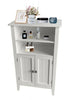 MDF CUPBOARD STORAGE CABINET OFF WHITE FLOOR STANDING WITH SHELVES DOOR BATHROOM