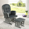 Nursing Glider Rocking Chair Reclining Maternity Chair W/Footstool Baby Nursery