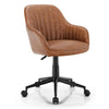 PU Leather Ergonomic Desk Chair Modern Home Office Chair Adjustable Height