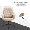 Office Swivel Freely Desk Chair with Adjustable Height For Home Office - Beige