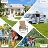Padded Folding Chair Portable Camping Chair Outdoor Dining Chair Garden Patio