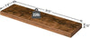 Floating Shelves Wall Shelf Set of 2 Hanging Shelf 31.5" x 7.9" x 1.5"