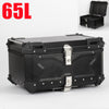 NEW-65L AluminiumAlloy Motorcycle Rear Box Luggage Helmet Tail Carrier Tool Case