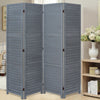 Wooden Slat Privacy Screen Folding Room Divider Partition Furniture 3/4/6 Panels