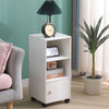 Mobile Filing Cabinet with Storage & Door File Cabinet Side Table Bedside Table