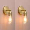 Pair Retro Industrial Wall Sconce Lights Vintage Bare Holder Fitting Wall Lamps
