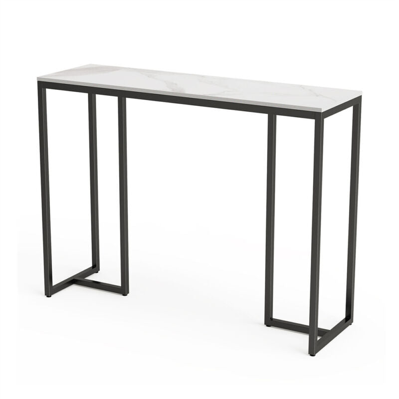 Large Slim Marble Console Table Hallway Foyer Wall Side Table Window S ...