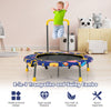 2 in 1 Kids Trampoline with Handle Height Adjustable Children Tree Swings Nest