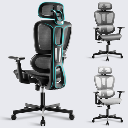 Ergonomic Office Chair Swivel Adjustable Mesh Computer Desk Chair Study Home