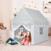 Wood Frame Large Playhouse Kids Toddler Castle Play Tent W/ Washable Mattress