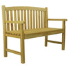 Outdoor Wooden 2 Seater Bench Garden Patio Furniture