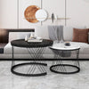 Nesting Tables Round Set Of 2 Coffee Tables Side Table End Table for Living Room
