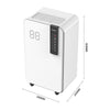 16L Portable Quiet Dehumidifier for Home, Electric Air De-Humidifier w/4 Wheels