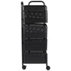 4 Tiers Kitchen Rolling Trolley Storage Rack Vegetable Fruit Cart Organiser UK