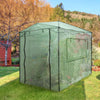 Zippered Roll-up Doors Walk-in Gardening Greenhouse w/ Observation Windows