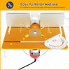 Router Table Insert Plate Aluminum Alloy Portable Milling Machine Flip brovW