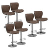 1/2/4/6x Bar Stools Gas Lift Swivel Faux Leather Kitchen Breakfast Counter Salon