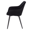 1x Dining Chair w/ Velvet Padded Metal Legs Kitchen Living Room Counter Lounge