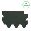 18pcs Hexagonal Roof Panel Mosaic Felt Roofing Shingle Tiles Self Adhesive 2.61㎡