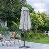 Extra Large 4.6M Garden Parasol Patio Umbrella Double Side Sunshade Sofa Outdoor