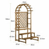 Large Wooden Plant Stand Hanging Flower Shelf Ladder Rack Garden Outdoor Indoor