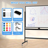 Rolling Magnetic Double Sided Whiteboard Height Adjustable Mobile White Board