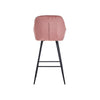 2* Velvet Bar Stools Breakfast Bar stool Pub Chairs Padded Seat Metal Leg CLIPOP