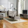 TV Unit Cabinet Stand Light Grey Modern w/ Storage Cupboard & Shelves |