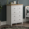 SALE Chest of Drawers 5 Drawer Sideboard Clothes Bedroom Storage Furniture White