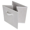 White 3 Tier 6 Cube Storage Bookcase Shelf Display Unit Grey Fabric Shelving Box