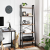 Industrial Shelving Unit Vintage Bookcase Metal Bookshelf Home Storage Furniture