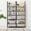 5-Tier Ladder Shelf Bookshelf Wall Mounted Storage Organizer Plant Display Rack