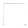 6.6FT Metal Wedding Arch Frame Backdrop Free Standing Flower Balloon Circle Base