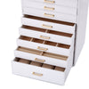 Large 10 Layers Jewellery Boxes Storage Drawer Cabinet Earing Necklace Organizer