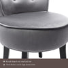 Velvet Dressing Table Stool Bedroom Vanity Makeup Stool Bedroom Chair Gray NS