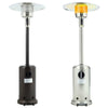 225CM 13KW Garden Patio Gas Heater Stainless Steel Burner with Wheels Dust Cover