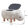Upholstered Animal Shaped Ottoman Ride-on Footrest Stool Rest Seat TOY Kids New