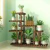 Small Medium Large Multi Tier Tiered Plant Stand Carbonized Shelf Holder Flower