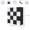 16-Cube DIY Plastic Wardrobe Cupboard Closet Cabinet Organizer Storage Furniture