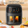 Large 8L Air Fryer Touch Screen Smart Healthy Cooker Oven Window Visible 2400W