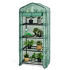 4 Tier Mini Greenhouse Outdoor Garden Plants Growhouse W/ Zippered Roll up Door