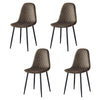 4X Velvet Dining Chairs Side Chair with Metal Legs Padded Seat Living Room Home