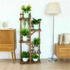 Small Medium Large Multi Tier Tiered Plant Stand Carbonized Shelf Holder Flower