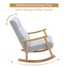 Modern Rocking Chair Swing Recliner Rocker Armchair Lounge Rocking Nursery Seat